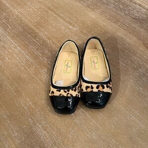 Baby Girl Leopard Calf-hair Flats